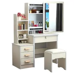 GENERICO - Tocador de 4 Cajones con Sillón Premium - Beige