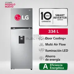 LG - Refrigeradora GT33WPP 334L Door Cooling Top Mount Plateada_.