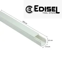 GENERICO - CANALETA PVC BLANCA 25X25 CADESIVO  2MTS LT-25X25