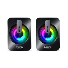 CYBERTEL - Parlante para PC Gamer RGB Negro Cybertel Spectrum CBX S303