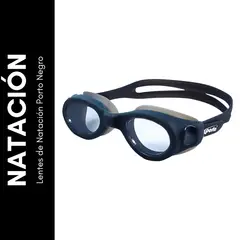PORTO - Lentes De Natación Para Adulto Thunder Porto Negro