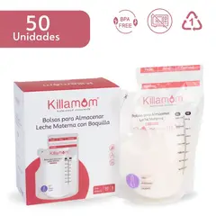 KILLAMOM - Bolsas de almacenamiento de leche materna  x 50 unidades