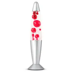 GENERICO - Lámpara Lava LED Roja Retro Decorativa Luz Ambiente Regalo San Valentín