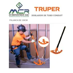 TRUPER - DOBLADOR DE TUBO CONDUIT DE media pulgada 1-2 CON PALANCA