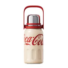 GERM - Termo Deportivo Coca-Cola x 800 ml / 27 Oz con Tapa Taza – Beige
