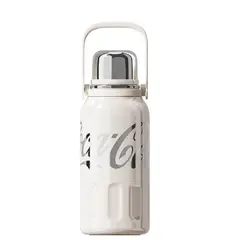 GERM - Termo Deportivo Coca-Cola x 1200 ml / 40 Oz con Vaso – Blanco