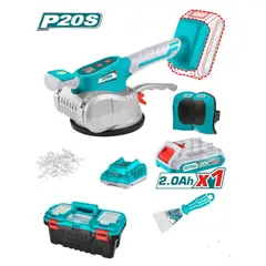 TOTAL TOOLS - VIBRADOR DE MAYOLICA VENTOSA 20V 60KG VEL VARIABLE TTVLI20015 TOTAL