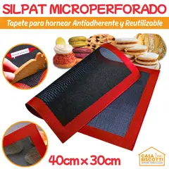 GENERICO - Tapete de Silicona Microperforado Profesional 40x30cm Silpat Silpain