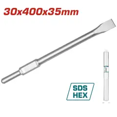 TOTAL TOOLS - Cincel Punta Plana sds Hexagonal 30x 400 Mm Super Total - TAC15333012