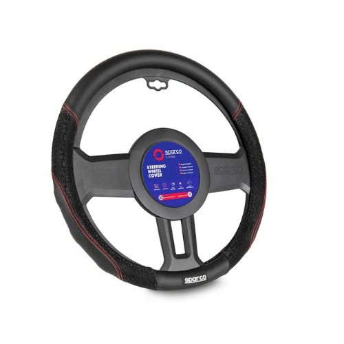 FORRO FUNDA DE TIMON SPARCO ROJO ANTIDESLIZANTE Sps129