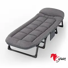 NO LOGO - CAMA Y SILLA PLEGABLE DE 6 POSICIONES + ACOLCHE