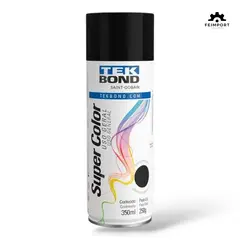 TEKBOND - Pintura en aerosol uso gral Negro Brillante 400ml TEKBOND x 6 UND