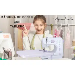 GENERICO - MÁQUINA COSER MULTIFUNCIONAL ELÉCTRICA CON TABLERO