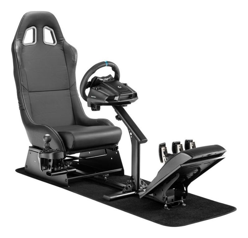 Simulador Gamer Cockpit Negro Volante Thrustmaster