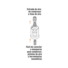 Truper - Filtro Separador Agua/Aceite 1/4" Npt  Truper 19027