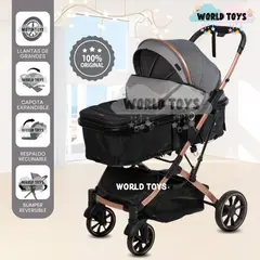 EBABY - Coche Moisés Travel System «BREYELL» de Lujo Gray