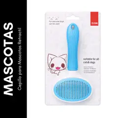 GENERICO - Cepillo para Mascotas Retractil Celete