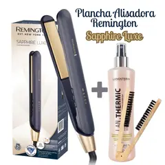 REMINGTON - Alisadora Sapphire Luxe + Cepillo + Termo protector - S5805