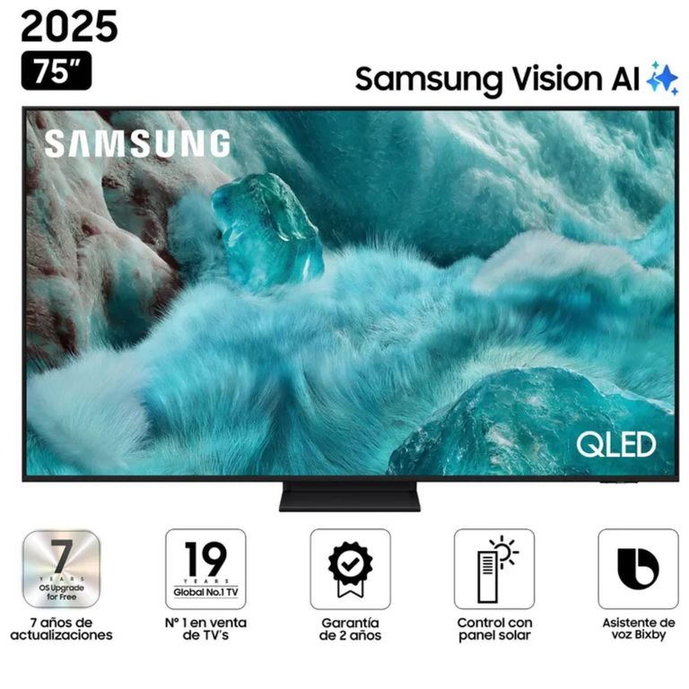 Televisor Samsung QLED 75 Visión AI Smart TV QN75Q7F5AGXPE - Nuevo 2025