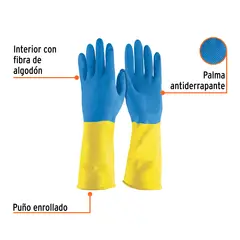 TRUPER - Guante De Látex Para Limpieza Talla Mediana