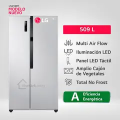 LG - Refrigeradora LS51BPP 509L Múltiple Flujo de aire Side By Side LS51BPP