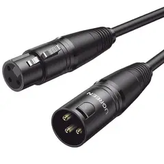 UGREEN - Cable Micro XLR Canon Macho a Hembra 10m Plug Play Ugreen AV130 20714