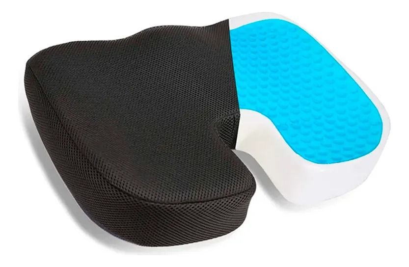 COJIN DE ASIENTO VISCOELASTICO CON GEL FRIO Y MALLA