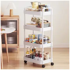 KELLER - Organizador con Ruedas de 4 Niveles Multiuso para Cocina JK4