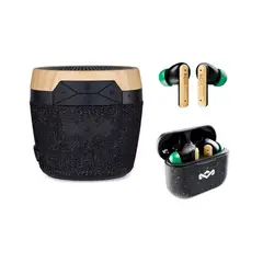 HOUSE OF MARLEY - Combo Audífonos Bluetooth Little Bird + Chant Mini Signature Black