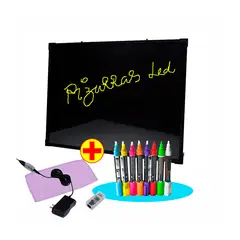 GENERICO - Pizarra led tamaño 70 x 50