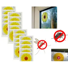 GENERICO - Pack de 20 Trampas Adhesivas para Insectos en Forma de Girasol
