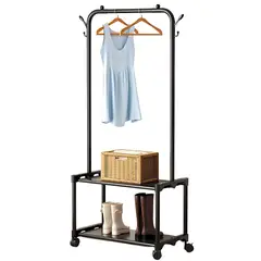 MINARI - Perchero Organizador Colgador de Ropa Carteras Negro P72