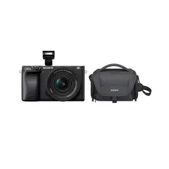 SONY - Cámara Alpha ILCE-6400K + Maletín LCS-U21 de regalo