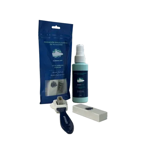 Kit Limpiador de Zapatillas Gamuza + Activador de Color Clean Lab - Limpia y Renueva