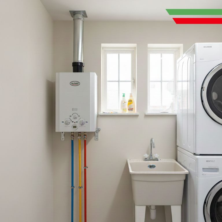 Terma a Gas ALFANO 15 Litros x Min Calentador instantáneo GLP/GNV GWH-1500T