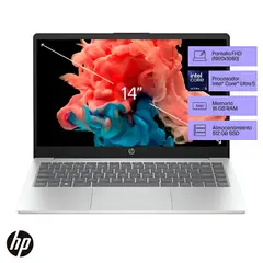 HP - Laptop HP 14-EP1001LA 14' ULTRA 5 125H 16GB 512GB ULTRA VELOZ