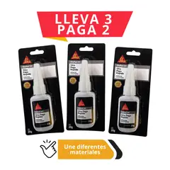 SIKA - 3 x 2 Adhesivo Instantáneo SikaFast®- 201