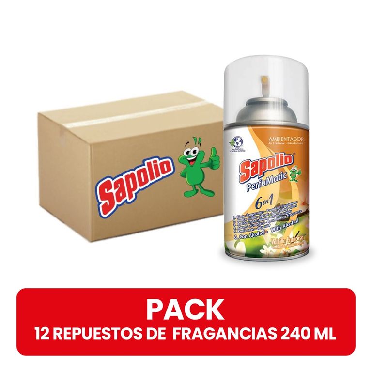 Caja de Ambientador Sapolio Perfumatic Envase 240 mL