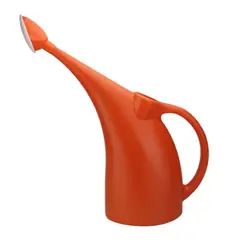 PLASTIMACETA - REGADERA DE PLÁSTICO DE 2 L MODELO COLIBRÍ CON ROCIADOR TIPO DUCHA PARA JARDINERÍA DE COLOR NARANJA