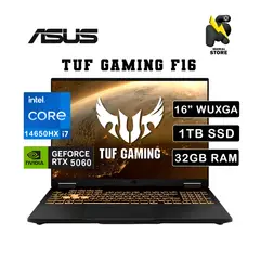 ASUS - LAPTOP ASUS TUF GAMING FX608JMR-F16/ INTEL CORE i7-14650HX/ 32GB RAM/1TB  SSD/RTX 5060 8GB /16 WUXGA