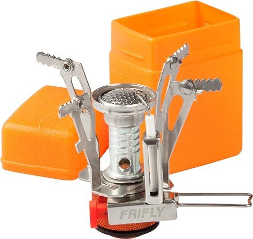 Mini Estufa Portátil de Gas para Camping con Estuche Cocina Ligera y Compacta