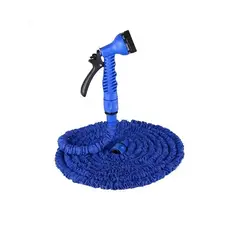 GENERICO - Manguera Expandible de 45 Metros con Pistola 7 Chorros AZUL