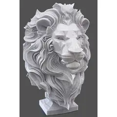 GENERICO - ADORNO EXCLUSIVO LEON GRANITO 23cm x 15cm x 18cm