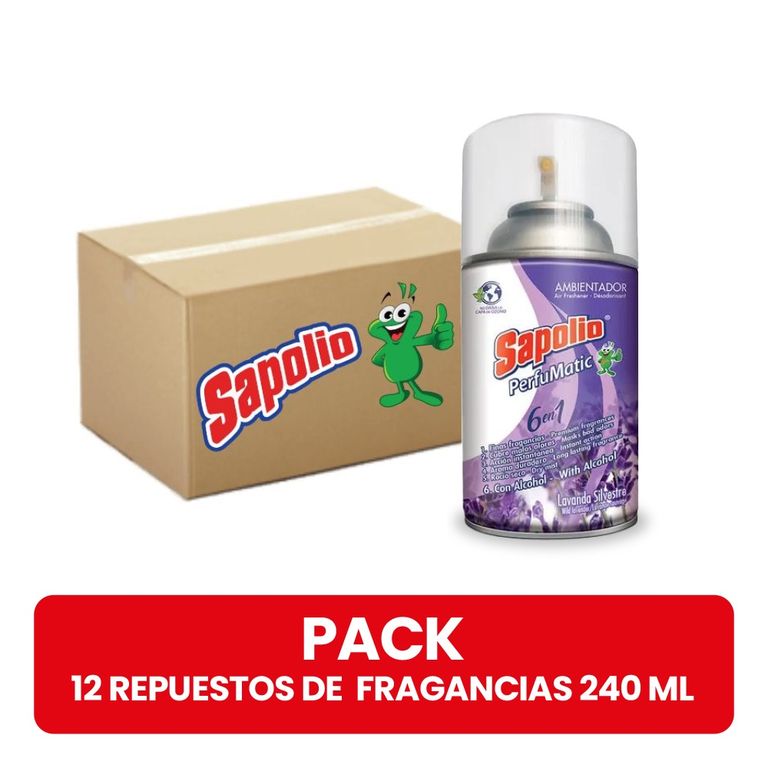 Caja de Ambientador Sapolio Perfumatic Envase 240 mL