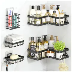 KELLER - Set de 5 Organizadores de Baño Repisas Flotantes C45