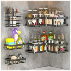 KELLER - Set 5 Organizadores de Cocina Repisas Flotantes C45