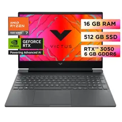 HP - Laptop Gamer HP Victus 15-FB3020LA Ryzen 7 RTX3050-6GB 16GB 512GB 15.6FHD Windows 11
