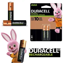Duracell - Pilas AAA recargables DURACELL 900mAh Blister x 2 Unidades baterias