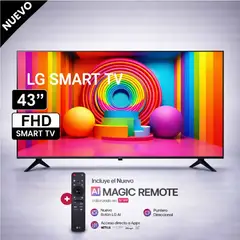 LG - Televisor LG 43 Led FULL HD Smart TV Thinq AI 43LR6000PSA + Control Inteligente MAGIC