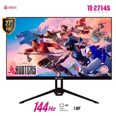 Teros - Monitor  Gamer TEROS TE-2714S, 27"  144Hz,1ms, HDMI,DP, FHD,IPS,Speakers